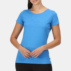 Regatta Womens/Ladies Breezed II Mountain T-Shirt - Blue - 4