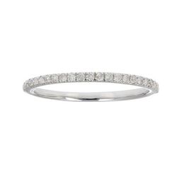 Vir Jewels 1/6 Cttw Pave Round Diamond Wedding Band For Women In 10K White Gold Prong Set - White - 6