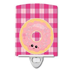 Caroline's Treasures Donut Face Ceramic Night Light