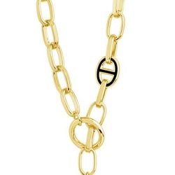 Sterling Forever Brynlee Toggle Necklace - Gold