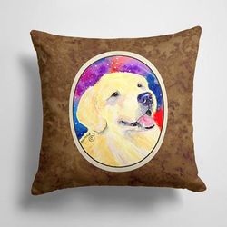 Caroline's Treasures 14 in x 14 in Outdoor Throw PillowGolden Retriever Fabric Decorative Pillow - 15 X 15 IN