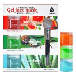 PURSONIC 3 Pack Facial Therapy Gel Face Mask With Mask Applicator