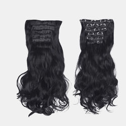Vigor Long Curly Wavy Hair 16 Clip In Hair Extension - STYLE: D