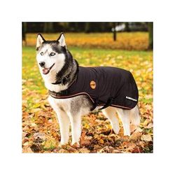 Rambo Ionic Dog Blanket - Medium - Black/Black & Orange - Smartpak
