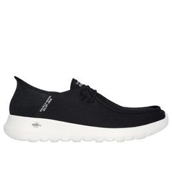 Skechers Men's Slip-ins: GO WALK Max - Beach Casual Sneaker | Size 7.5 | Black/White | Textile/Synthetic | Machine Washable