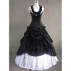 Abito Vittoriano Medievale 18° Secolo Lunghezza alla caviglia Lunghezza lunga Vestito Costume da festa Mascherata Taglie Forti Normale Su misura Patchwork Abito da ballo Costume Per donna Balli di