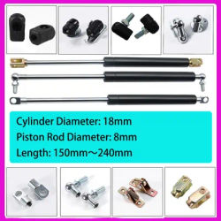 1 PC 150mm-240mm Barre puntone universali Molla a gas Ammortizzatore Ascensore idraulico Supporto barra puntone RV Letto Macchina per auto Mobili