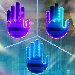 luci a led rgb lampada da dito per auto illuminata con luce gestuale con cambio colore remoto