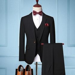 Retrò Vintage Anni Ruggenti Anni 1920 Abito a Tre Pezzi Pantaloni del Vestito Il grande Gatsby Gentiluomo Gangster Testimoni dello Sposo Costume Per uomo Mascherata Matrimonio Ospite di nozze Festa