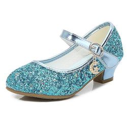 Frozen, favola, principessa Elsa, scarpe per ragazze, film, cosplay, paillettes, Halloween, nero, bianco, argento, scarpe, carnevale, mascherata, costumi, poliestere, plastica