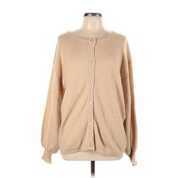 Cardigan Sweater: Tan - Women's Size Large