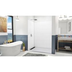 Dreamline DreamLine DreamStone 42 inch D x 62 inch W x 84 inch H Shower Wall Kit in White Traditional Subway Pattern WKDS624284XTS00