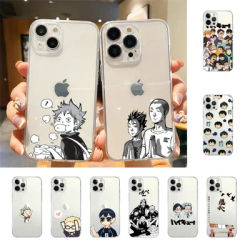 Coque de téléphone Oya Oya Oya Haikyuu pour iPhone coque transparente anime japonais iPhone 15 11