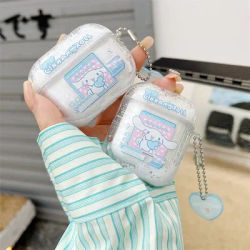 Sanrio cannelle pour Airpods Pro 2ème génération étui, liquide Quicksand dur PC écouteur couverture pour Airpods Pro 2 étui 2022
