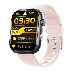 f100 smart watch chiamata bluetooth schermo grande da 2.1 pollici ecg hrv 24 ore monitor di salute della frequenza cardiaca sos uomo donna smartwatch