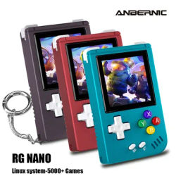 ANBERNIC RG NANO Pocket Mini Handheld Game Player Metal Shell 1.54" IPS Screen Game Console Linux 1050mAh Battery Hi-fi Speaker