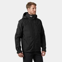 Helly Hansen Men’s Crew Hooded Midlayer Sailing Jacket 2.0 Black 5XL