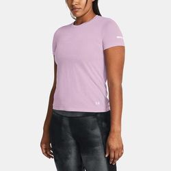 Under Armour Seamless Stride Short Sleeve Women's Running Apparel Purple Ace