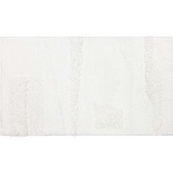 Wide Width Composition Bath Rug by Mohawk Home in White (Size 17" W 24" L)