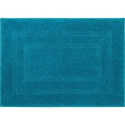 Wide Width Cotton Reversible Bath Rug by Mohawk Home in Fiesta Teal (Size 27" W 45" L)