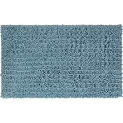 Wide Width Metaphor Bath Rug by Mohawk Home in Glacier (Size 27" W 45" L)