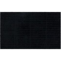 Wide Width Sanctuary Bath Rug by Mohawk Home in Black (Size 17" W 24" L)