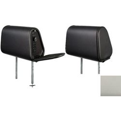 The Headrest Safe Co. The Vulcan Bundle Left-Hand Driver Bundle Leatherette Light Gray HRBUNLGL01LH