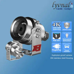 SO-NYIMX415 4K 8MP UHD Security IP Camera 304 Stainless steel Explosion-proof Camera POE48V Vehicle Recognition IR Night Vison