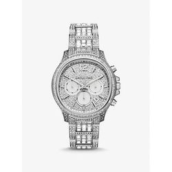 Michael Kors Limited-Edition Oversized Sage Pavé Silver-Tone Watch Silver One Size