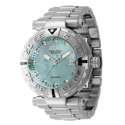 1 LIMITED EDITION - Invicta Reserve Subaqua 0.05 Carat Diamond Automatic Men's Watch w/ Mother of Pearl Dial - 47mm Steel (45855-N1)
