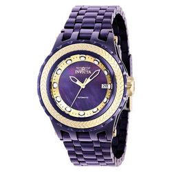 Open Box Invicta Specialty Automatic Men's Watch w/ Mother of Pearl Dial - 44mm Purple Gold (AIC-39038)