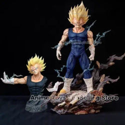 33cm Anime Dragon Ball Z Figure Majin Vegeta Figurine Replaceable hands and head PVC Action Figures