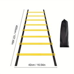 TEMU Agility Ladder With Storage Bag Speed Training Equipment With Storage Bag, Football Soccer Fitness Feet Training Training Ladder