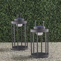 Kiara Outdoor Solar LED Lantern - Small - Frontgate