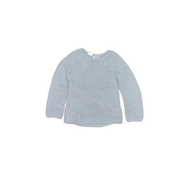 Zara Baby Pullover Sweater: Blue Solid Tops - Kids Girl's Size 110