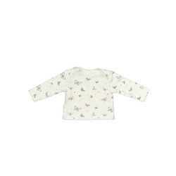 Baby Club Thermal Top Ivory Floral Mock Tops - Kids Girl's Size 60