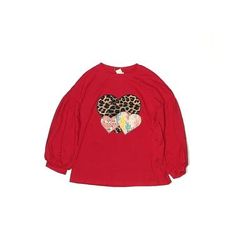 BMG Long Sleeve T-Shirt: Red Tops - Kids Girl's Size 2X-large