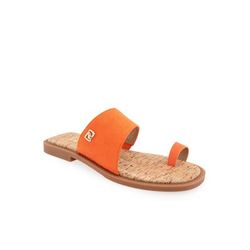 Women's Carder Sandal by Aerosoles in Mandarin Faux Suede (Size 8 M)