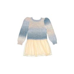 Design History Pullover Sweater: Blue Ombre Tops - Kids Girl's Size 4