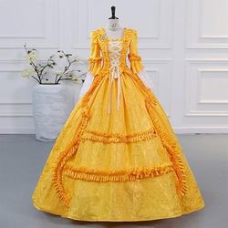 Gotico Vittoriano Ispirato al vintage Vestito Costume da festa Abito da Ballo Principessa Shakespeare Tinta unica Abito da ballo Costume Per donna Halloween Carnevale San Valentino Festa serale Feste