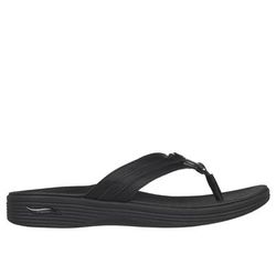 Skechers Women's Arch Fit Maui - Summer Fun Sandals | Size 5.0 | Black | Synthetic | Vegan