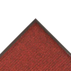 NoTrax 109S0046RB Brush Step Entrance Scraper Floor Mat, 4' x 6', 3/8" Thick, Red