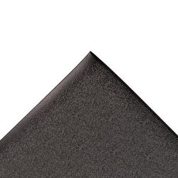 NoTrax 411S0335BL Sof-Tred Anti-Fatigue Floor Mat - 3' x 5', 3/8" Thick, Black