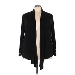 Ashley Stewart Cardigan Sweater: Black - Women's Size 26 Plus