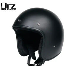 050 spedizione gratuita DOT approvato retro casco moto casco 3/4 open face casco cafe racer casco