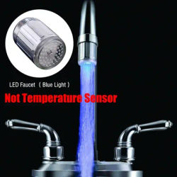 LED Water Faucet Light Tap Glow Shower Kitchen bagno RGB/Multi Color/Blue Luminous Glow