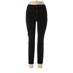 Habitual Jeans - Mid/Reg Rise: Black Bottoms - Women's Size 30
