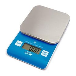CDN SD0202-B 2 1/5 lb Digital Precision Scale w/ Removable Platform - 4 9/20" x 4 9/20", Blue