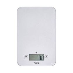 CDN SD1502-S 15 lb Digital Portion Control Scale - 6" x 9 3/16", Silver