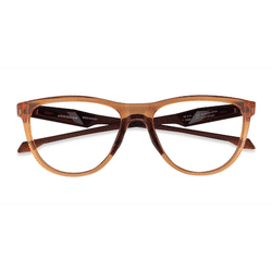 Unisex s oval Clear Orange Plastic Prescription eyeglasses - Eyebuydirect s Oakley Admission